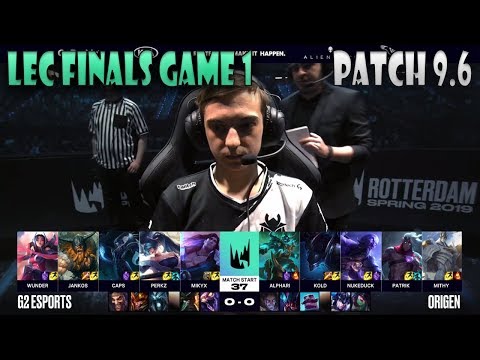 G2 eSports vs Origen - Game 1 | Finals LEC Spring 2019 | G2 vs OG - Patch 9.6