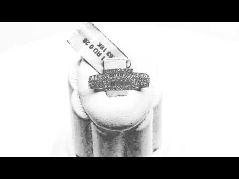 Unique White Gold Baguette & Brilliant Round Diamond Cluster Ring [STR292]