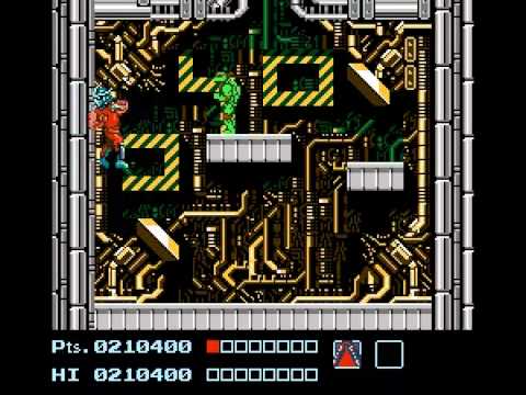 Teenage Mutant Ninja Turtles 1 NES - Shredder (Final Boss Fight) Technodrome Level 6 Ending