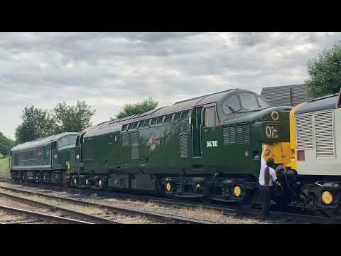 start up with a class 37 37350 D6700 at great central railway 17/6/23