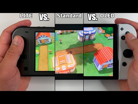 Pokémon BDSP Side by Side Comparison | Nintendo Switch LITE vs. Standard vs. OLED