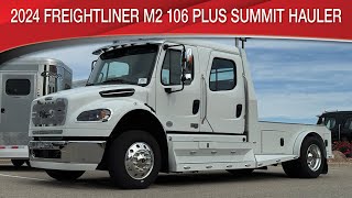 A preview image of the linked video showcasing 2024 Freightliner M2 106 Plus Summit Hauler