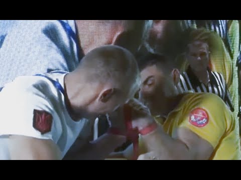 IGOR PASIEKA (UKRAINE) VS VIOREL DOBRIN (ROMANIA) (ARMWRESTLING MATCH)
