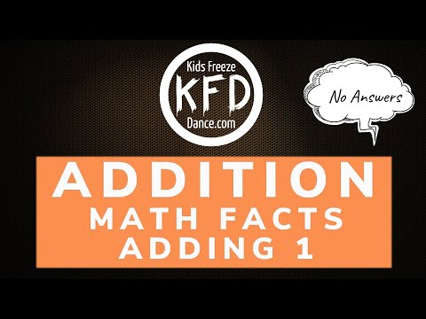 Kids Freeze Dance | Addition Math Facts Adding 1