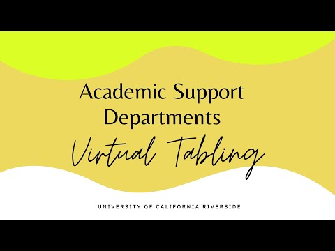 Academic Support Departments | UC Riverside Resources