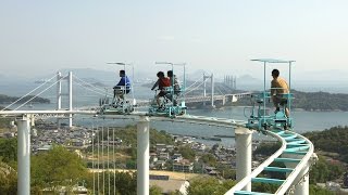 This horrifying roller coaster in Japan is pedal-powered