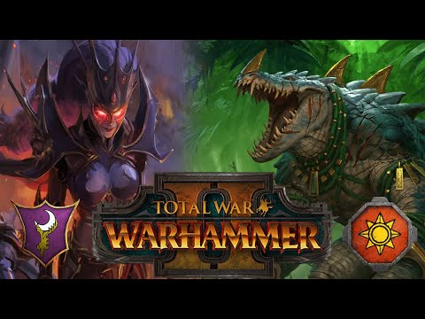 Hellebron on her weakest mount? | Dark Elves vs Lizardmen | Total War: Warhammer 2