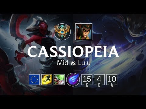 Cassiopeia Mid vs Lulu - EUW Challenger Patch 8.20