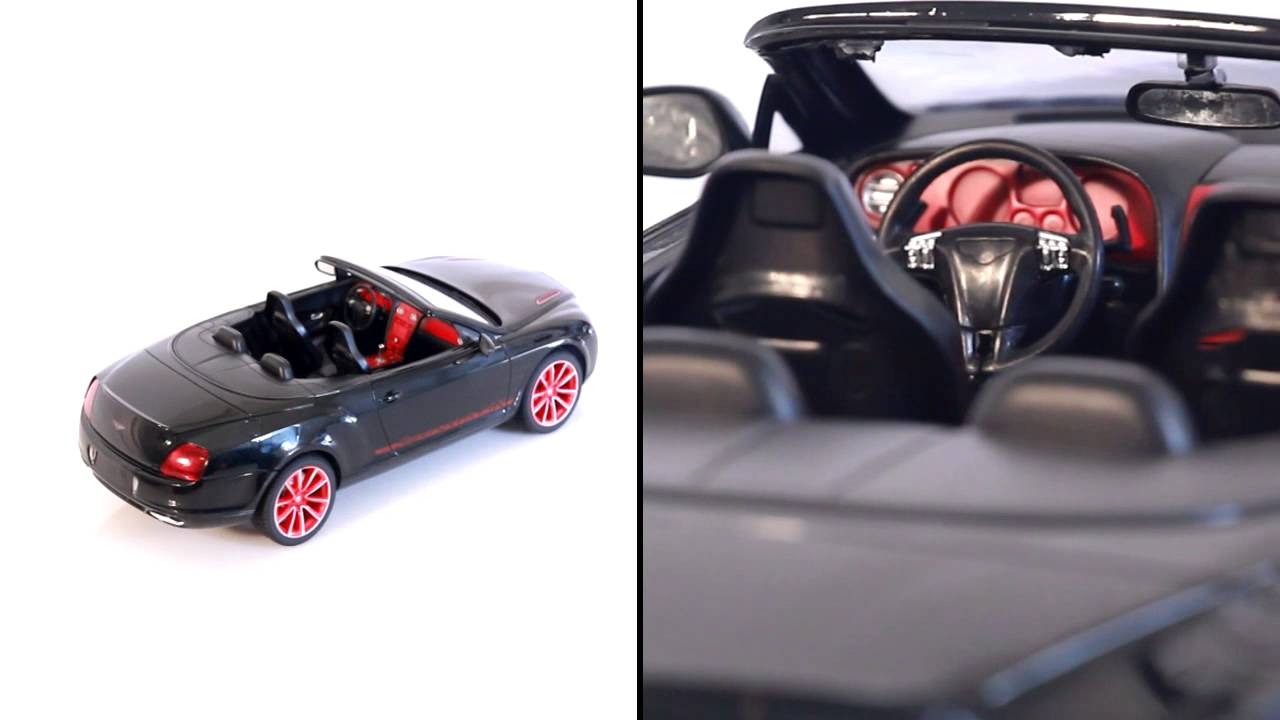RC auto Bentley Cabrio, biela