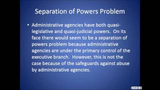 ADMINISTRATIVE LAW AND REGULATION