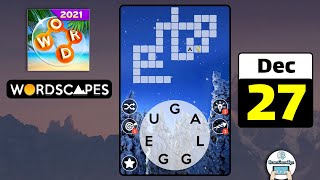 Wordscapes December 27 2021 Daily Puzzle Walkthrough