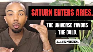Saturn Enters Aries. New Beginnings. All Signs Predictions. 🔥