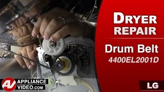 LG Dryer Will Not Start - Drum Belt Repair