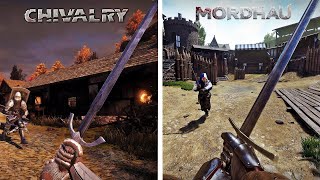 Mordhau vs Chivalry Comparison | Side by Side