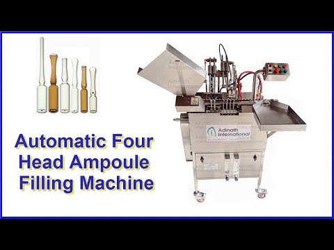 Four Head Ampoule Filling and Sealing Machine