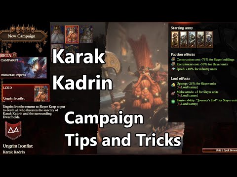 Karak Kadrin Campaign Tips and Tricks for Immortal Empires - Total War: Warhammer 3