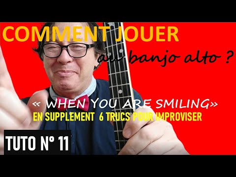 Tuto pour banjo ténor Jazz N°11 : Apprendre à jouer au banjo la mélodie en accord d'un standard jazz