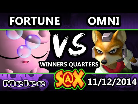 S@X - Omni (Fox) Vs. Fortune (Jigglypuff) SSBM Winners Quarters - Melee