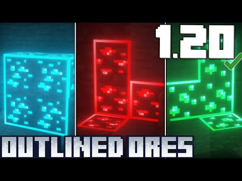 Visible Ores Texture Pack 1.20/1.20.1 Download (Outlined Ores)
