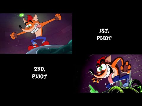 Crash Bandicoot Cartoon Pilots (Side By Side)