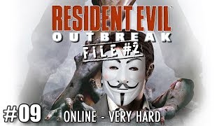 Resident Evil Outbreak File #2 Very Hard  "Desperate Times pt 3" - Online 4 player Co-Op Ep 09
