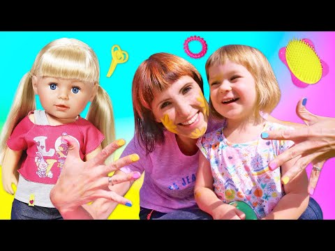 Kids pretend to play funny games with toys - Baby Bianca & friends | Videos for kids