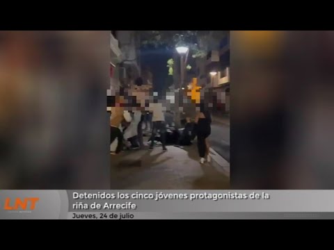 Detenidos los cinco jóvenes protagonistas de la riña de Arrecife
