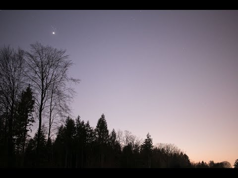 Venus und die Plejaden am 2.4.2020