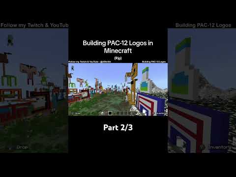 EPIC Minecraft PAC-12 Logo Build - Part 2/3