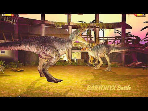 BARYONYX VS BARYONYX - Carnivores Battle Gameplay | Jurassic world the game 🔥🦖