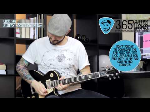 Lick 145/365 - Bluesy Rock Lick in Gm | 365 Guitar Licks Project