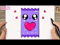 How to Draw a Cute Chocolate Bar Easy for Kids