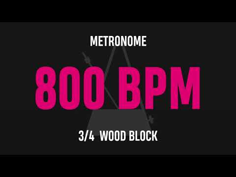 800 BPM 3/4 - Best Metronome (Sound : Wood block)