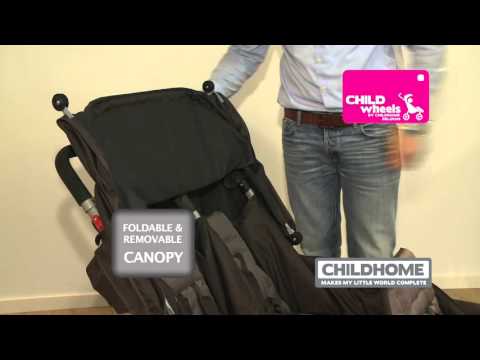 Childhome Triplet Anthracite Прогулочная Коляска для тройняшек