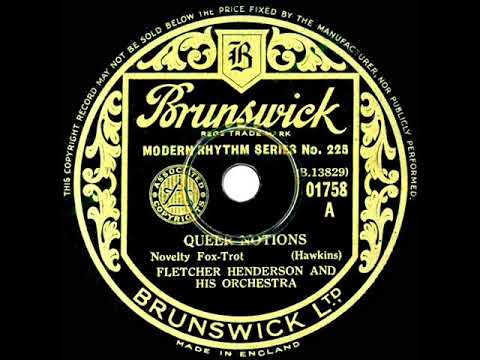 1933 Fletcher Henderson - Queer Notions (Vocalion version)
