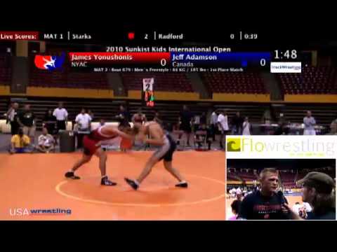 Sunkist Open - Freestyle - 84kg Final - James Yonushonis vs. Jeff Adamson
