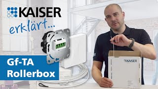KAISER explique - Gf-TA Rollerbox, montage apparent ou encastré avec câble pré-confectionné