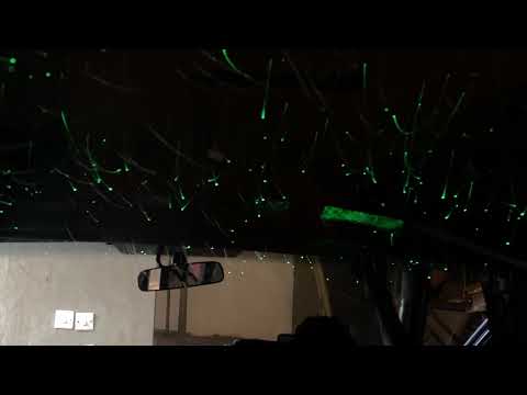 TOYOTA HIACE Custom Car Roof Star Light Installation | Interior Ceiling Modification at JVSP(Part 11