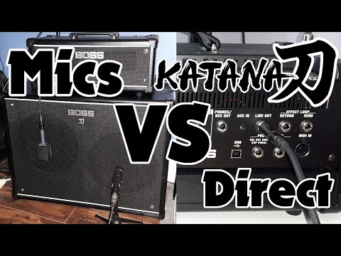 Boss Katana Amp recording: using mics vs direct - Original MkI MkII