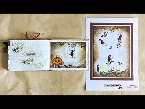 Falling Leaves by Jo Rice - A Lavinia Stamps Tutorial