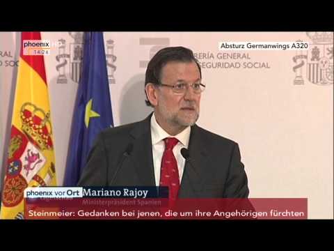 Absturz Germanwings A320: Statement von Mariano Rajoy am 24.03.2015