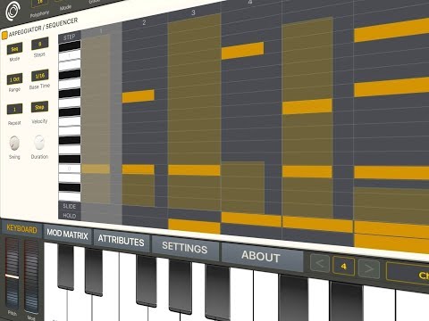 SynthMaster ONE - How To Set Up The Different ARPEGGIATORS - iPad Tutorial
