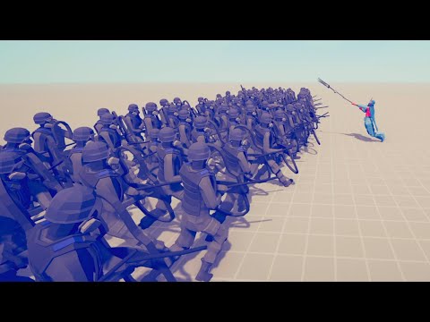 POSEIDON vs 100x RIOT POLICE - Totally Accurate Battle Simulator TABS