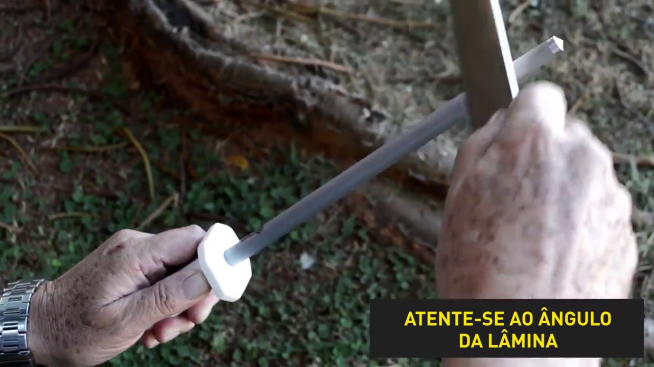 Como afiar sua faca com uma chaira