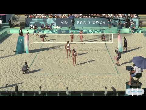 Melissa/Brandie 2x0 Nuss/Kloth 2-0 (21-19, 21-18)