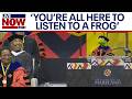 Kermit The Frog Speaks At University Of Maryland Commencement 100 Chance Of Frog
