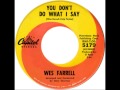 Wes Farrell -- "You Don't Do What I Say" (Capitol ...