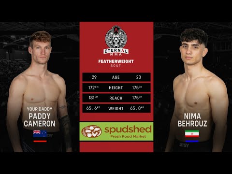 Eternal MMA 93: Paddy Cameron VS Nima Behrouz | FULL FIGHT