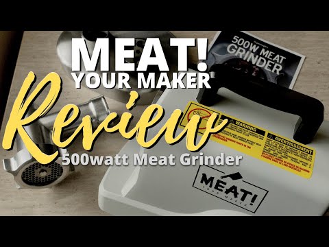 MEAT! Your Maker 500 watt Meat Grinder Review | SJ Cooks