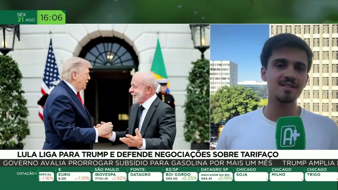 Lula liga para Trump e defende negociações sobre tarifaço